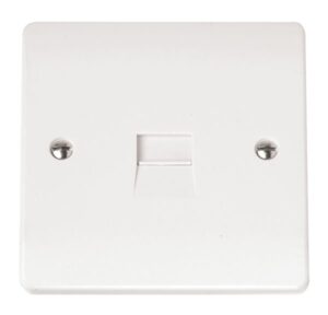 Click Scolmore - Click Mode Single Telephone Outlet Secondary (CMA124)