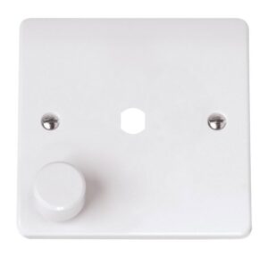 Click Scolmore - Click Mode 1 Gang Single Dimmer Plate & Knob (CMA145PL)