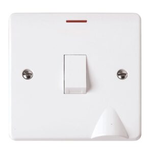 Click Mode 20A Double Pole Switch With Led & Flex Outlet