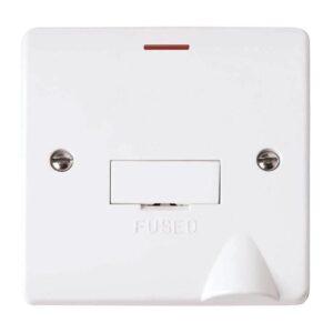 Click Mode 13A Fused Connection Unit With Led & Flex Outlet