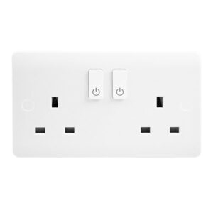 Click Mode 13A 2 Gang Zigbee Smart Switched Socket Outlet