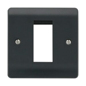 Click Scolmore - Click Mode 1 Gang Plate Single New Media Aperture (CMA310AG)