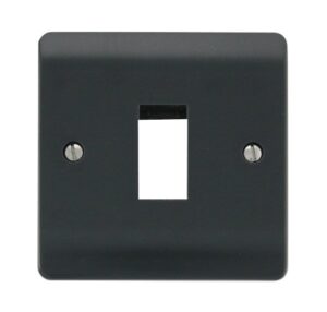 Click Scolmore - Click Mode 1 Gang Plate Single Aperture (CMA401AG)