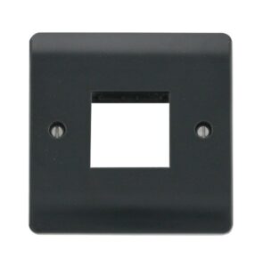 Click Scolmore - Click Mode 1 Gang Plate Twin Aperture (CMA402AG)