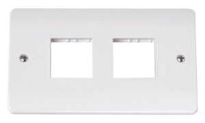 Click Scolmore - Click Mode Twin Plate 2 X 2 Aperture (CMA404)