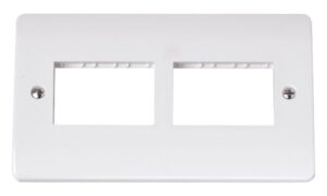 Click Scolmore - Click Mode Twin Plate 2 X 3 Aperture (CMA406)