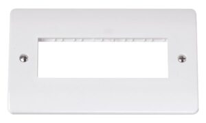Click Scolmore - Click Mode Twin Plate 6 In-Line Aperture (CMA426)