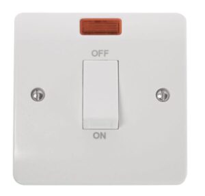 Click Mode 45A 1 Gang Single Cooker Switch With Neon