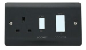 Click Scolmore - Click Mode 45A Dp Sw+13A Dp Switch Socket Ag (CMA504AG)