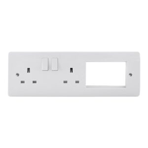 Click Scolmore - Click Mode 2 X Switch Skt 3 X Nm Mod Aper-Mode (CMA603)