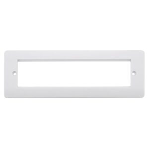 Click Scolmore - Click Mode Small New Media Unfurnished Front Plate & Yoke 8 Apertures (CMA608)
