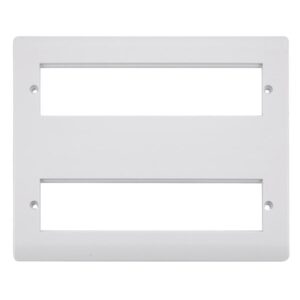 Click Scolmore - Click Mode Large New Media Unfurnished Front Plate & Yokes 2 X 8 Apertures (CMA616)