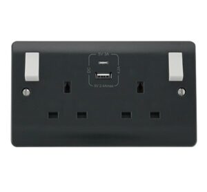 Click Scolmore - Click Mode 2G 13A Type A & C Usb Skt 4.2A Cma Ag (CMA786AG)