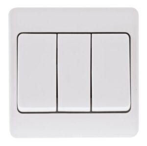 Click Mode 10Ax 3 Gang 2 Way Wide Rocker Switch