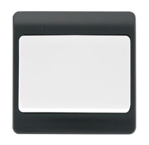 Click Mode 10Ax 1 Gang 2 Way Wide Rocker Retractive Switch Anthracite Grey