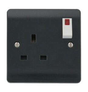Click Scolmore - Click Mode 13A 1 Gang Dp Switched Socket Outlet With Neon (CMA835AG)
