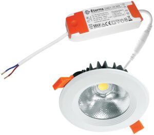 Eterna 15W DIMMABLE Cob LED Recessed Commercial Downlight