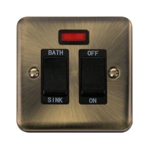 Click Deco Plus 20A Dp Sink/Bath Switch With Neon