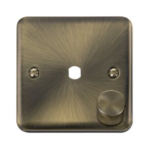 Click Deco Plus Dpab 1 Gang Double Dimmer Plate & Knobs