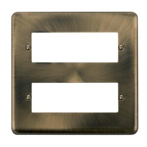 Click Scolmore - Click Deco Plus 2 Tier Minigrid Unfurnished Plate 12 Apertures (DPAB512)