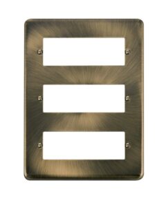 Click Scolmore - Click Deco Plus 3 Tier Minigrid Unfurnished Plate 18 Apertures (DPAB518)