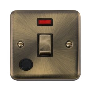 Click Scolmore - Click Deco Plus 20A Ingot Dp Switch With Neon (DPAB523BK)