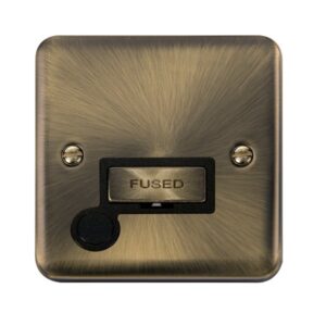 Click Scolmore - Click Deco Plus 13A Ingot Fused Connection Unit (DPAB550BK)