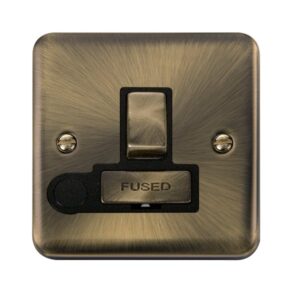Click Scolmore - Click Deco Plus 13A Ingot Dp Switched Fused Connection Unit (DPAB551BK)