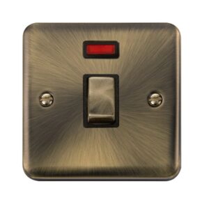 Click Scolmore - Click Deco Plus 20A Ingot Dp Switch With Neon (DPAB723BK)