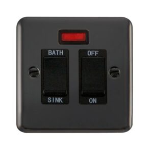 Click Scolmore - Click Deco Plus 20A Dp Sink/Bath Switch With Neon (DPBN024BK)