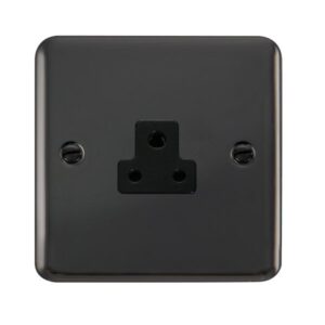 Click Scolmore - Click Deco Plus 2A Round Pin Socket (DPBN039BK)