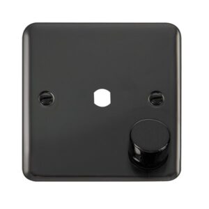 Click Scolmore - Click Deco Plus Dpbn 1 Gang Double Dimmer Plate & Knobs (DPBN140PL)
