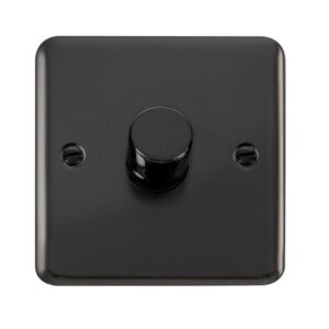 Click Scolmore - Click Deco Plus 1 Gang 2 Way 400Va Dimmer Switch (DPBN140)