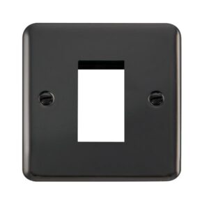 Click Scolmore - Click Deco Plus 1 Gang New Media Unfurnished Plate 1 Aperture (DPBN310)