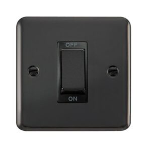 Click Scolmore - Click Deco Plus 45A Ingot 1 Gang Dp Switch (DPBN500BK)