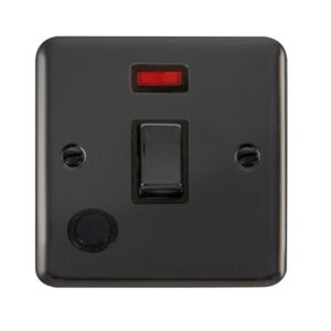 Click Scolmore - Click Deco Plus 20A Ingot Dp Switch With Neon (DPBN523BK)