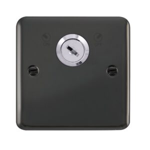 Click Scolmore - Click Deco Plus 20A Double Pole Key Lockable Switch (DPBN660)