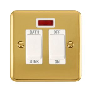 Click Scolmore - Click Deco Plus 20A Dp Sink/Bath Switch With Neon (DPBR024WH)