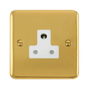 Click Scolmore - Click Deco Plus 5A Round Pin Socket (DPBR038WH)