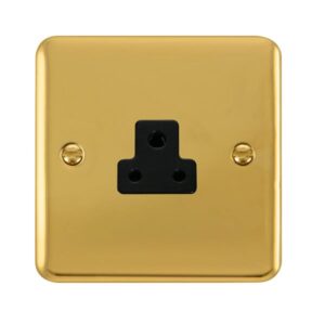 Click Scolmore - Click Deco Plus 2A Round Pin Socket (DPBR039BK)