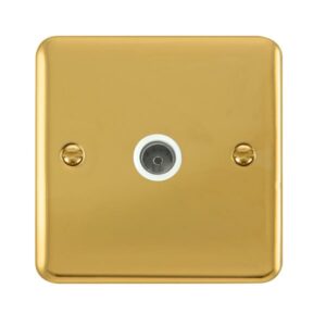 Click Scolmore - Click Deco Plus Single Coaxial Outlet (DPBR065WH)