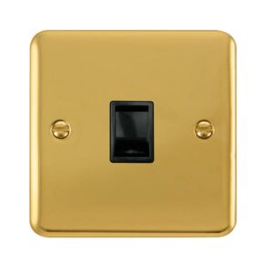Click Scolmore - Click Deco Plus Single Rj11 (Irish/Us) Outlet (DPBR115BK)