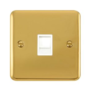 Click Scolmore - Click Deco Plus Single Rj11 (Irish/Us) Outlet (DPBR115WH)