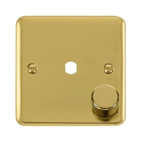 Click Scolmore - Click Deco Plus Dpbr 1 Gang Double Dimmer Plate & Knobs (DPBR140PL)