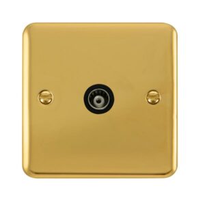 Click Scolmore - Click Deco Plus Single Isolated Coaxial Outlet (DPBR158BK)