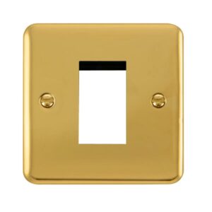 Click Scolmore - Click Deco Plus 1 Gang New Media Unfurnished Plate 1 Aperture (DPBR310)