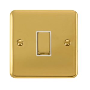 Click Scolmore - Click Deco Plus 10Ax Ingot 1 Gang Intermediate Plate Switch (DPBR425WH)