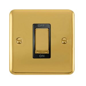 Click Scolmore - Click Deco Plus 45A Ingot 1 Gang Dp Switch (DPBR500BK)