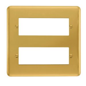 Click Scolmore - Click Deco Plus 2 Tier Minigrid Unfurnished Plate 12 Apertures (DPBR512)