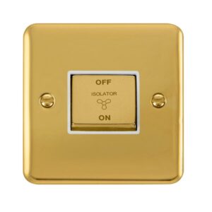 Click Scolmore - Click Deco Plus 10A Ingot 3 Pole Fan Isolation Plate Switch (DPBR520WH)
